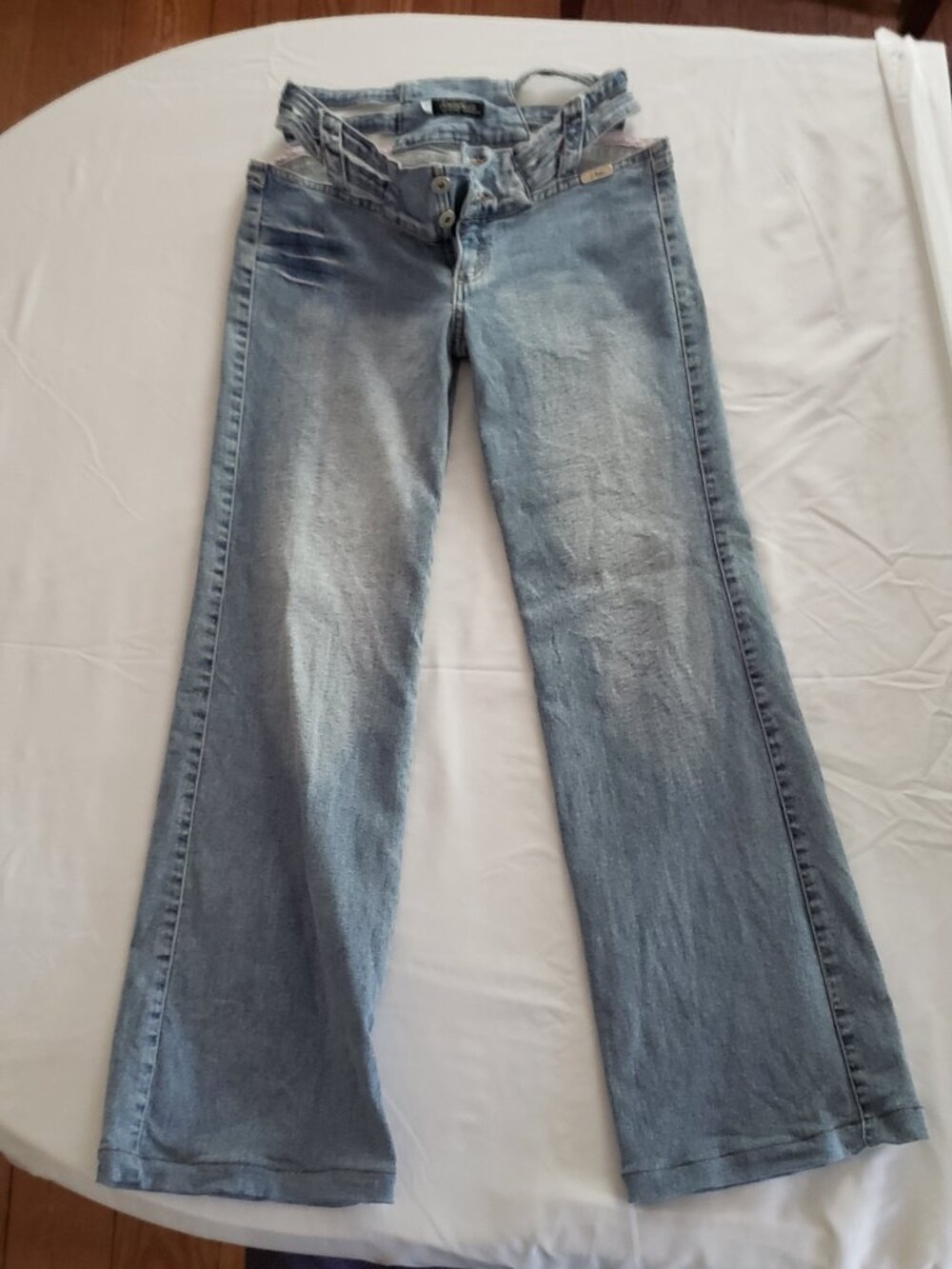 Atmosphere Y2K flare jeans cutouts